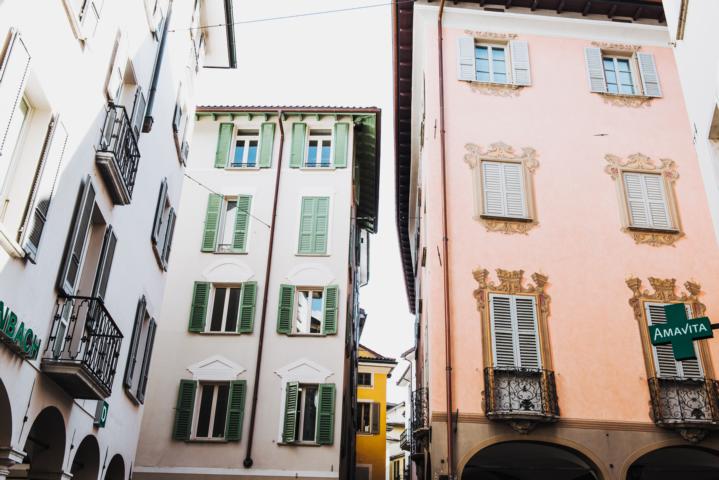 enge Straßen in Altstadt Lugano the alkamals