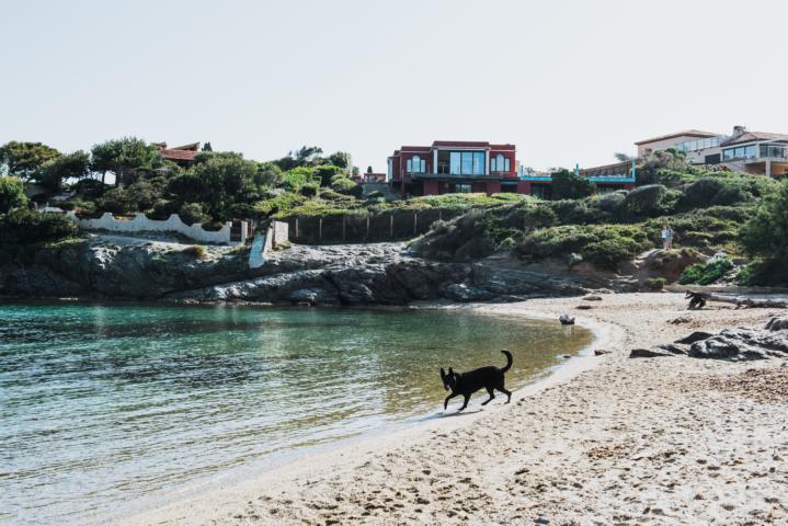 Côte d’Azur Halbinsel Giens Villen und Ryok am Strand thealkamalsontheorad