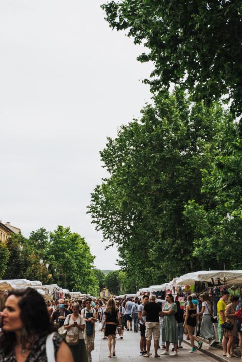 Prachtmeile mit Wochenmarkt Aix-en-Provence thealkamalsontheroad