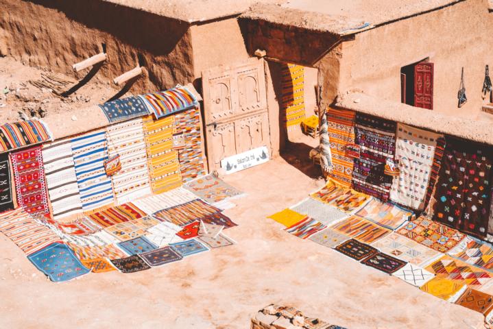 Teppichverkauf in Ait-Ben-Haddou