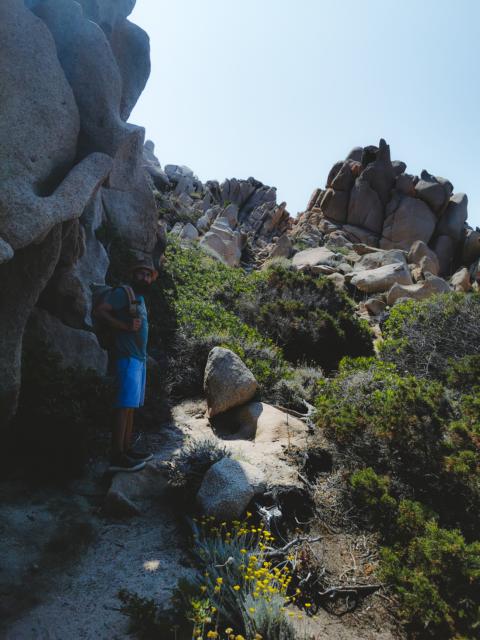nochmal Rast im Schatten von Felsen Capu di Muru Korsika thealkamalsontheroad