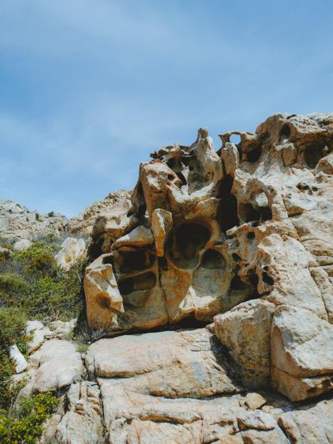 Tafonis am Wegrand Capu di a Veta Korsika thealkamalsontheroad