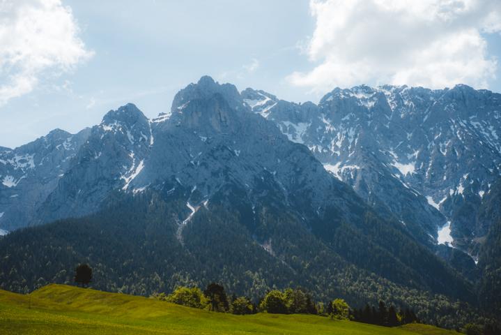 Bergpanorama Alpen thealkamalsontheroad