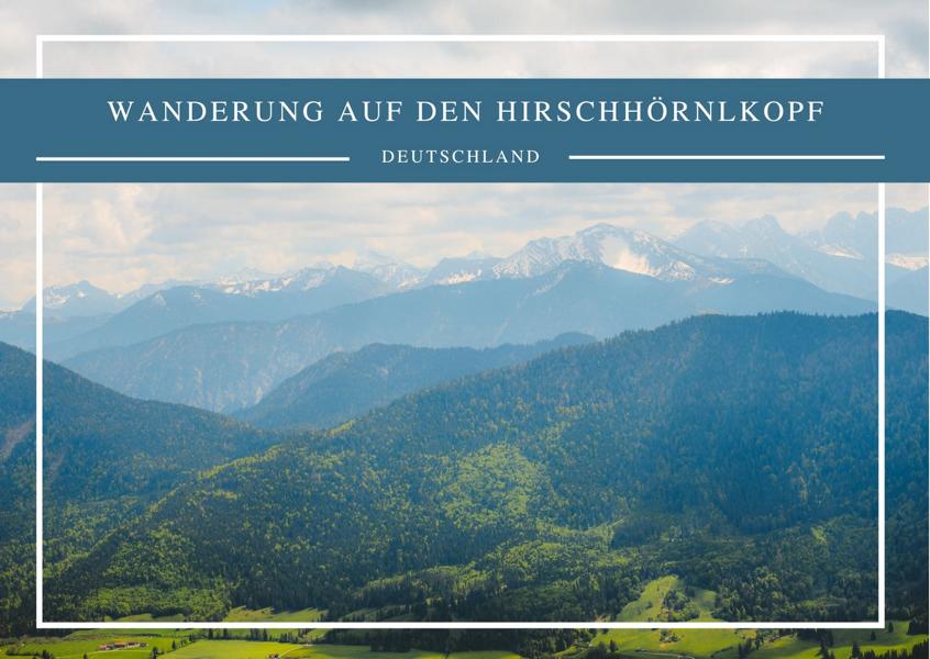 Wandern in den Alpen: Hirschhörnlkopf