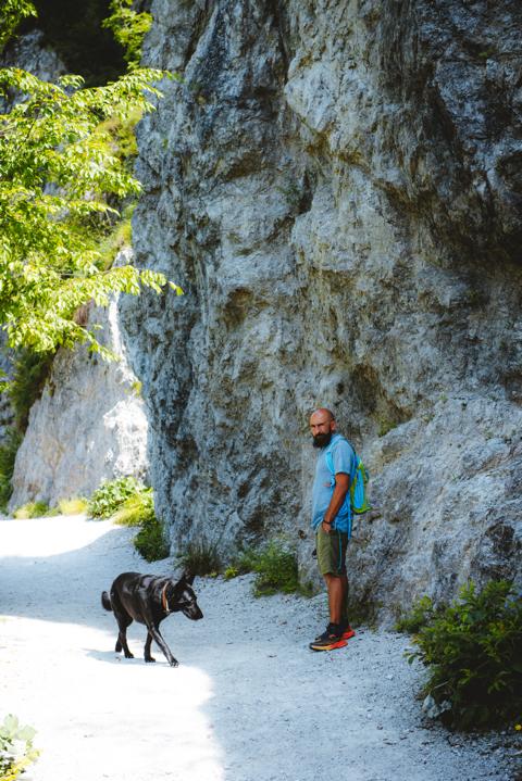 Anfang und Ende der Wanderung entlang der Soča  Slowenien thealkamalsontheroad