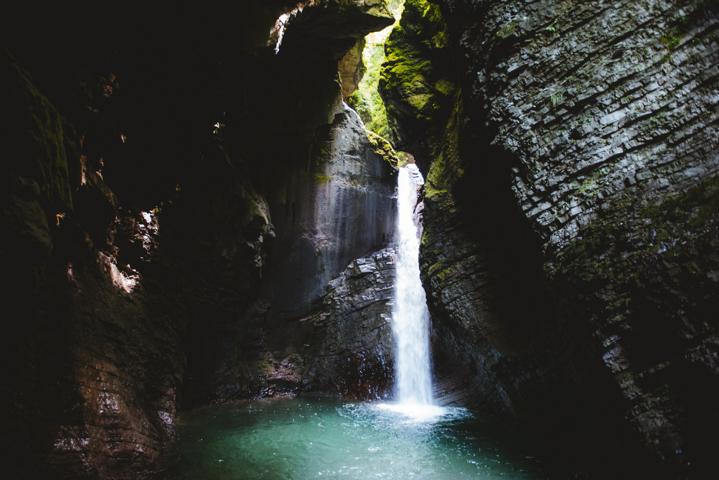 Wandern in Slowenien: Kozjak-Wasserfall