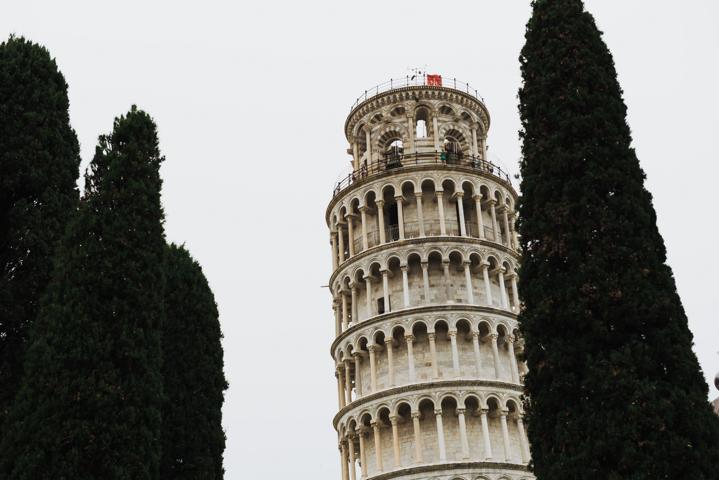 Schiefe Turm von Pisa Italien thealkamalsontheroad