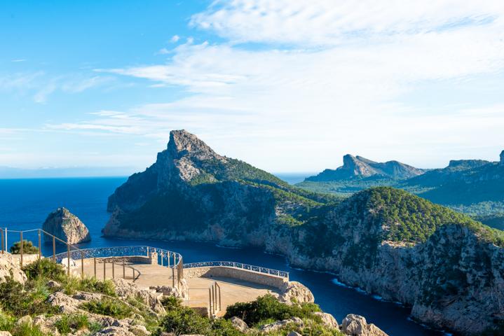 Aussichtspunkt mit Terrasse Cap de Formentor Mallorca thealkamalsontheroad