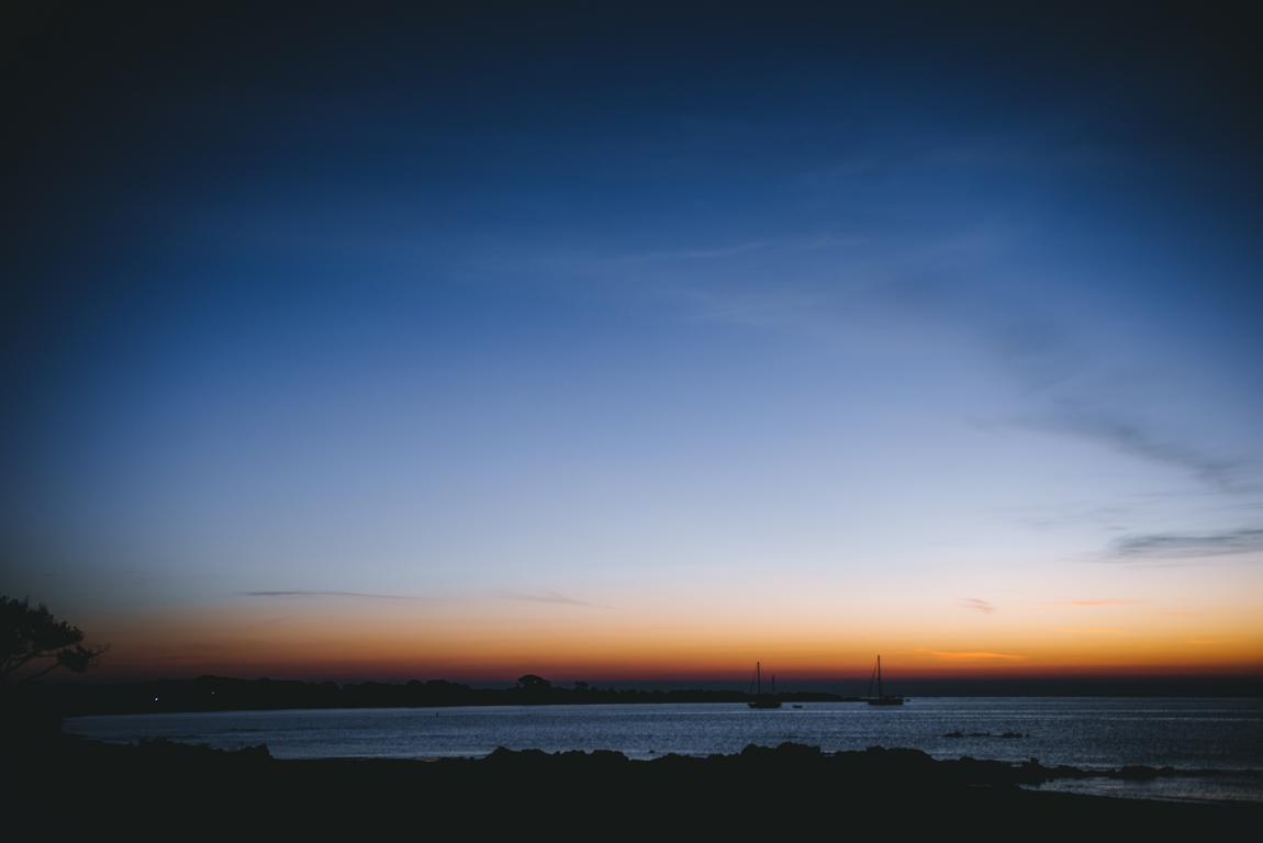 Boote in der Morgendämmerung