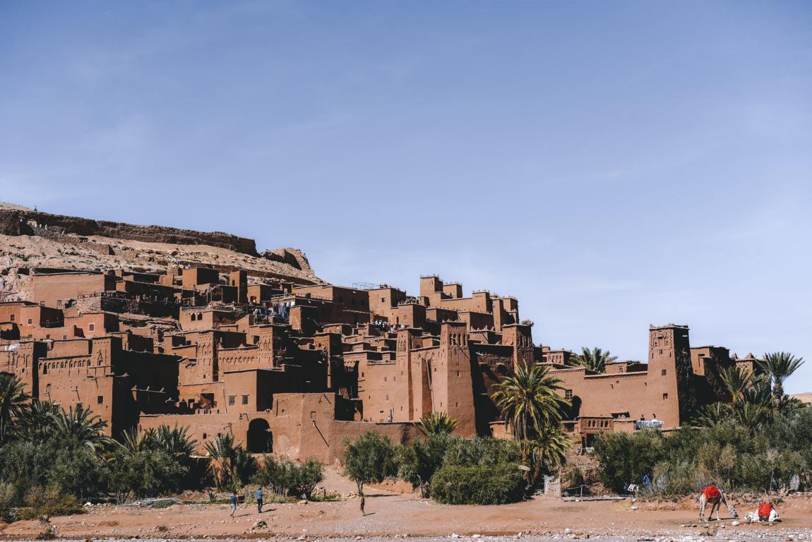 Stadt aus Lehm in Marokko