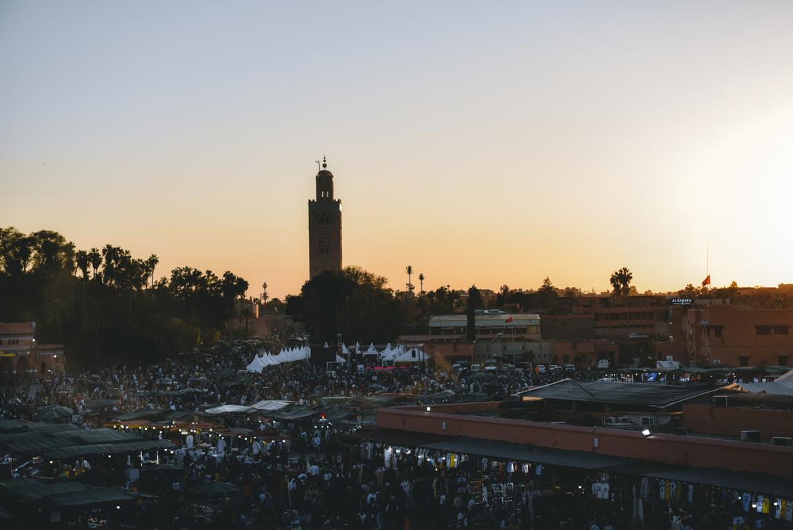 Marrakesch bei Sonnenuntergang