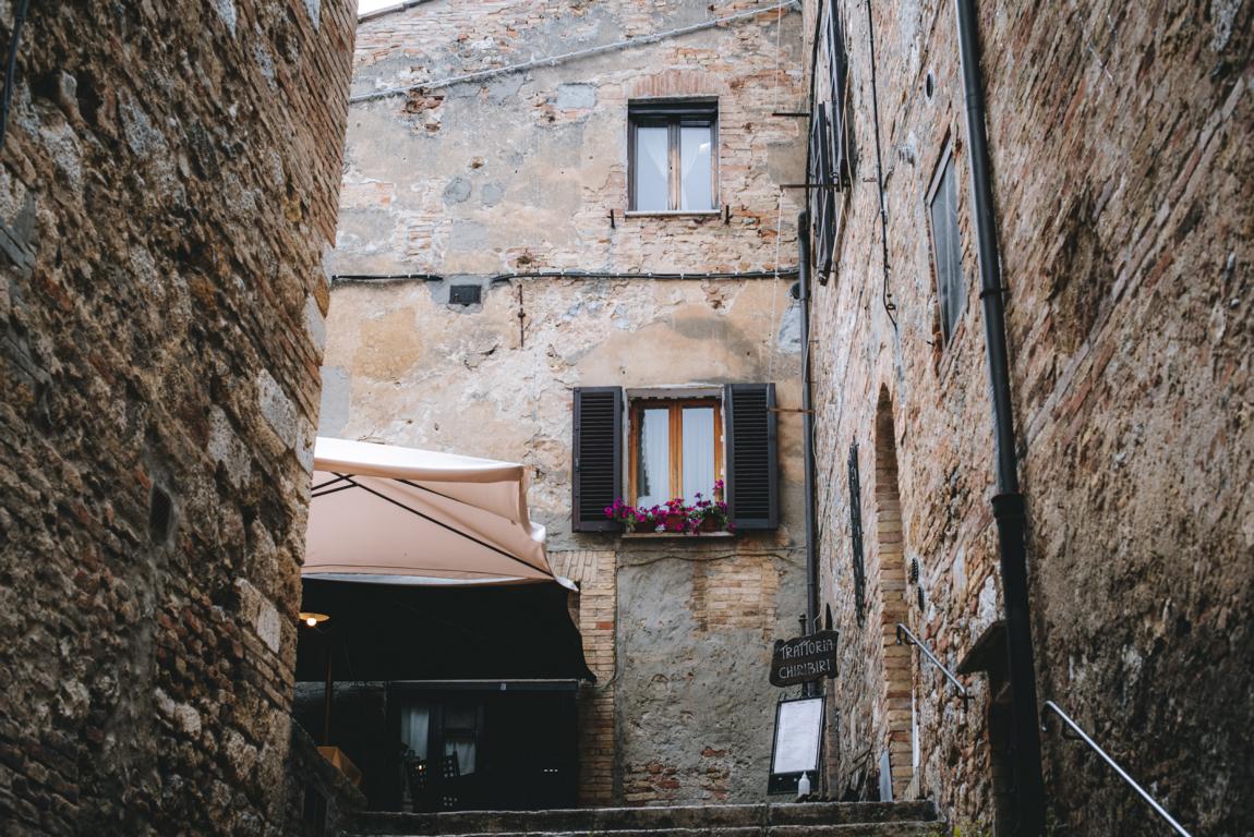 Treppe in San Gimignano