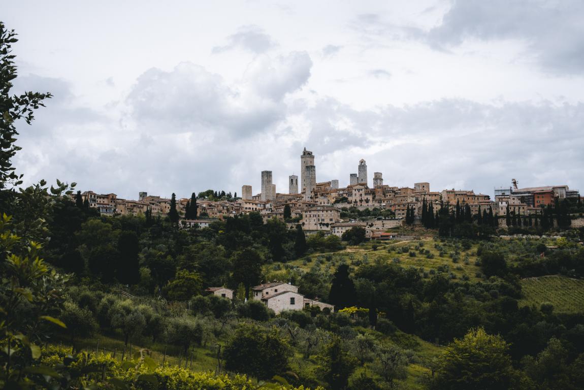 Blick auf San Gimignano